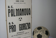 Locandina e pallone dello spareggio,a Udine    1978
